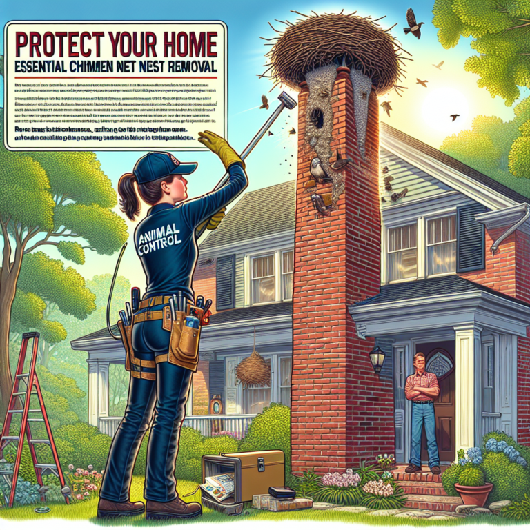 "Professional chimney sweep cleaning a brick chimney."