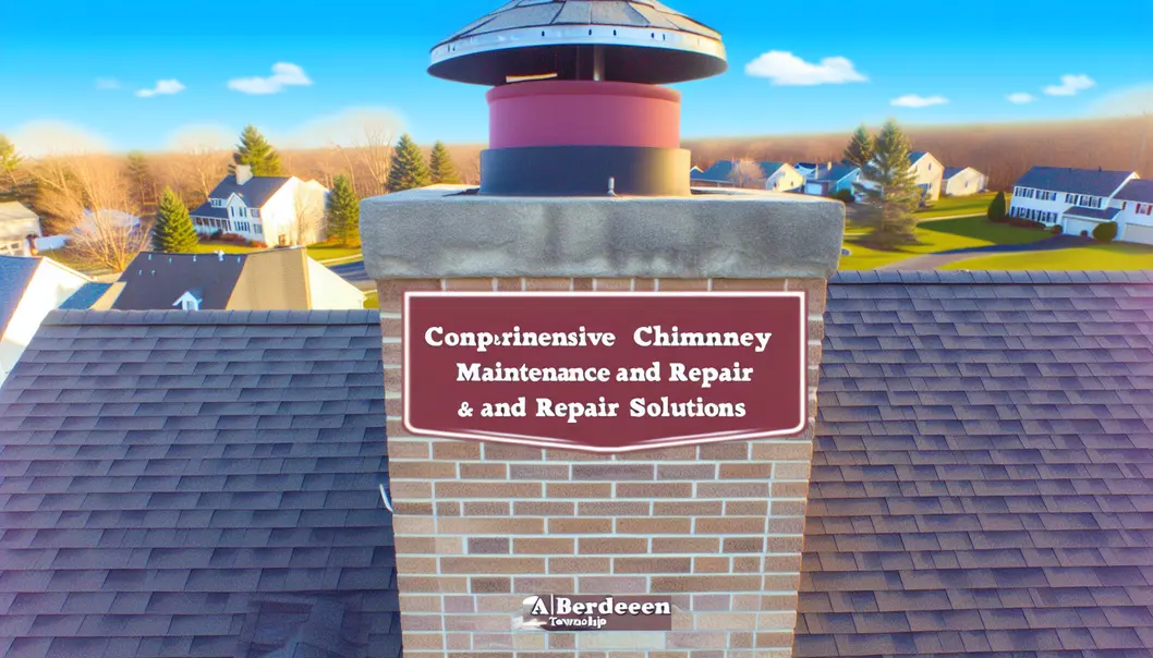 An aesthetic view of Aberdeen Township homes with pristine chimneys amid fall colors.