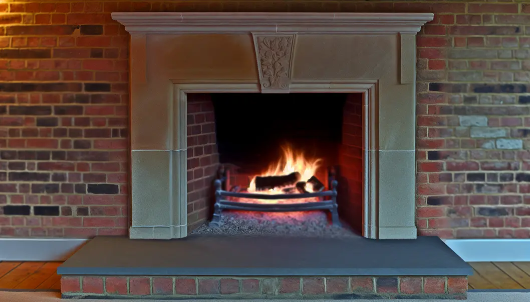 A stainless steel chimney cap safeguards against weather and wildlife intrusions.