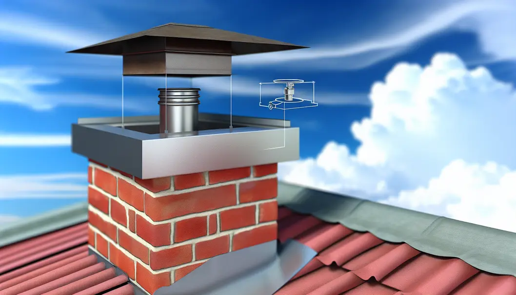 Technical specifications of chimney caps and dampers.