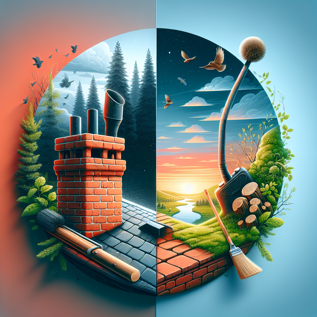 Differences between chimney sweeping and inspection.