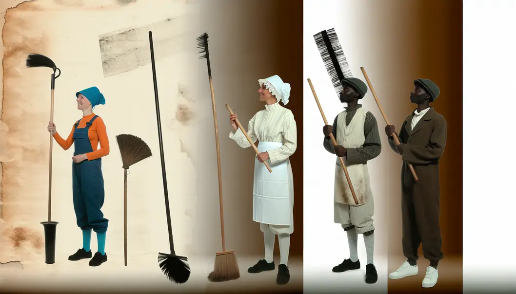 Chimney sweeps in the 19th century, a testament to the hazardous nature of their historical role.