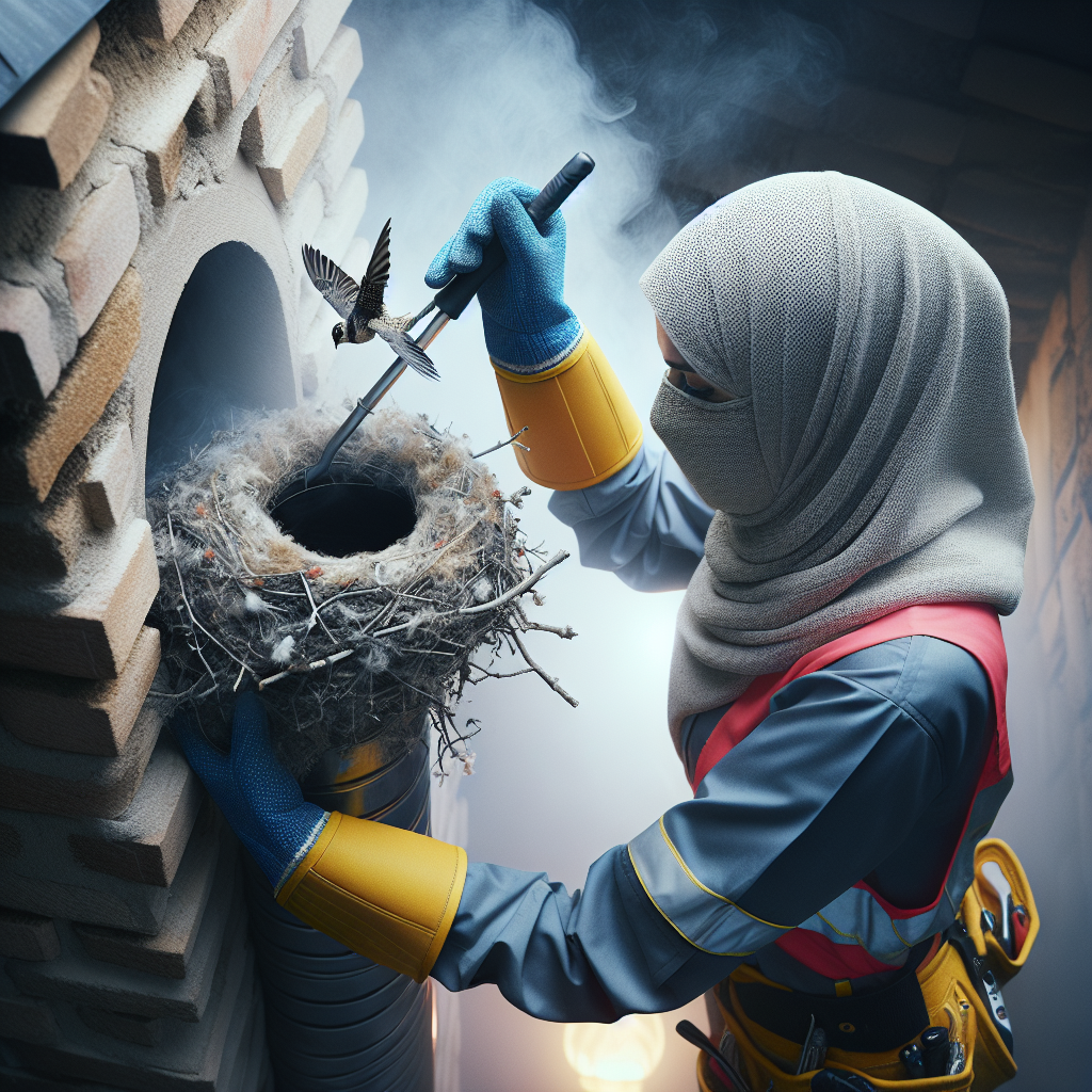 Safety measures taken by professional chimney sweeps